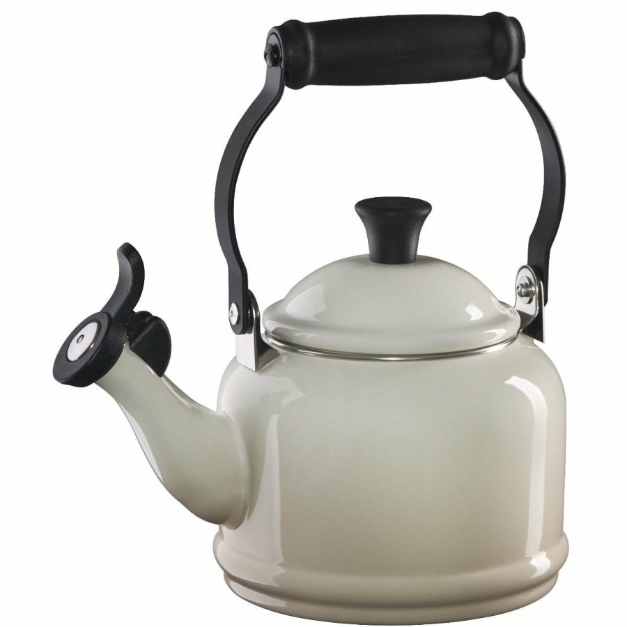 Stovetop Tea Kettles * | Le Creuset 1.25 Qt. Demi Kettle Tea Pot | Meringue White