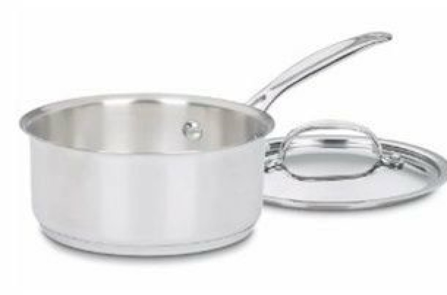 Saucepans & Sauciers * | Cuisinart Chef'S Classic Stainless Steel 1-Quart Saucepan With Lid