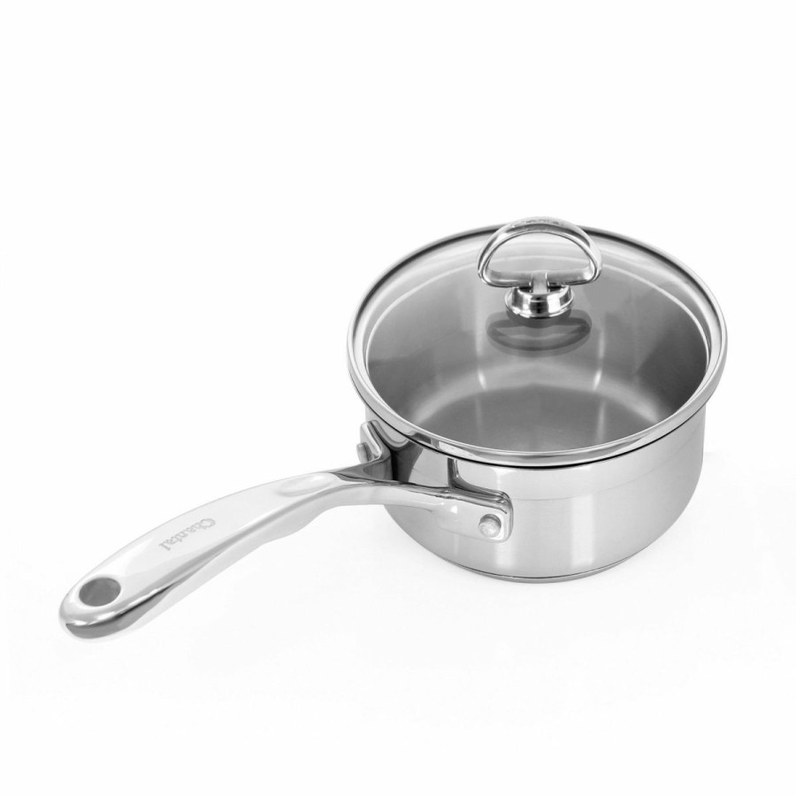 Saucepans & Sauciers * | Chantal 21 Steel Induction Saucepan W/ Glass Lid 1 Quart