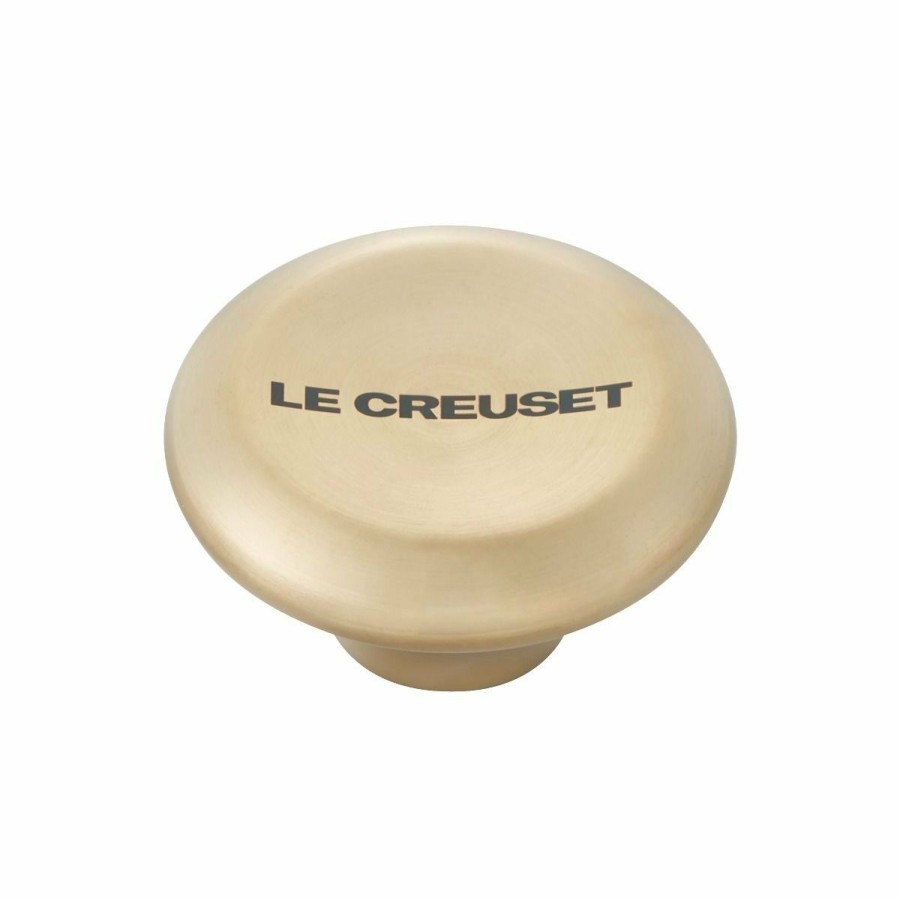 Cookware Lids & Accessories * | Le Creuset Signature Light Gold Knob | Medium