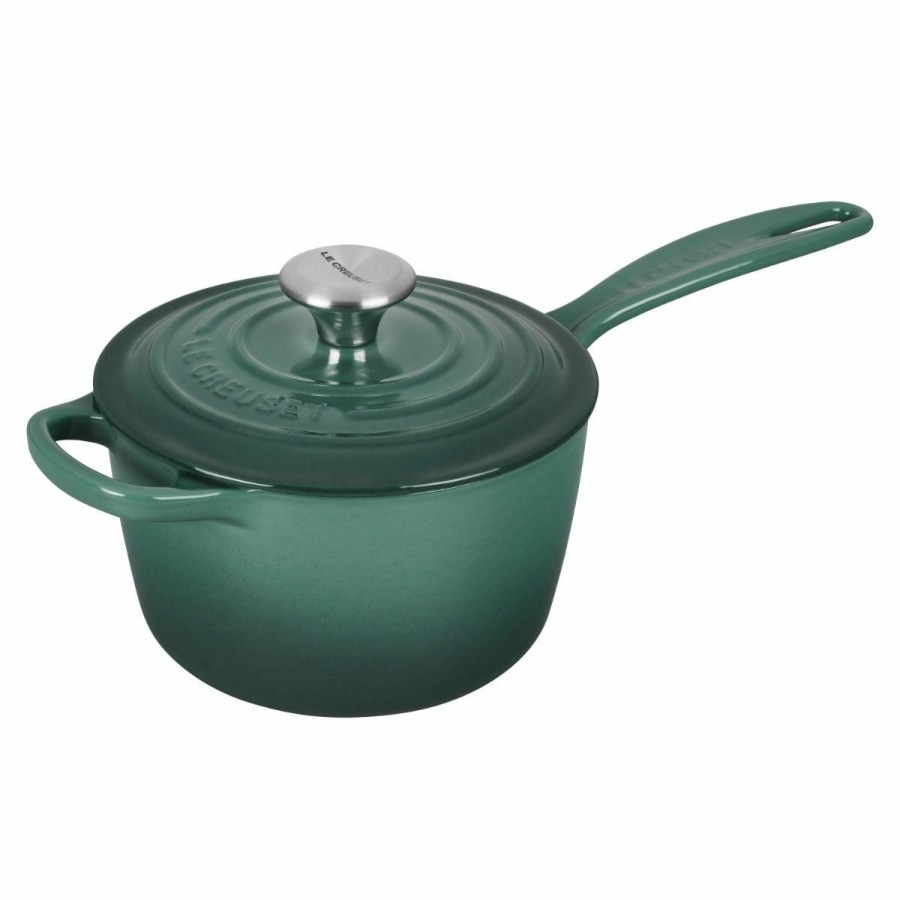 Saucepans & Sauciers * | Le Creuset 1.75 Qt. Signature Enameled Cast Iron Saucepan With Stainless Steel Knob | Artichaut