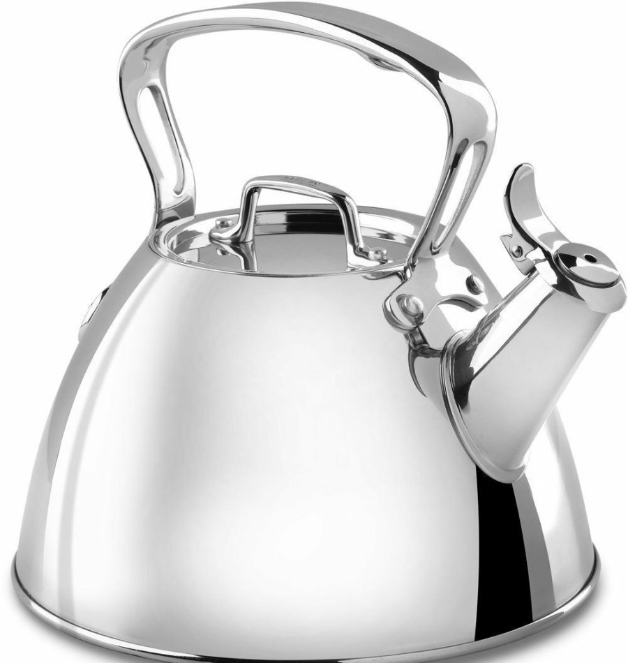 Stovetop Tea Kettles * | All-Clad Stainless Steel Whistling Tea Kettle | 2 Qt.