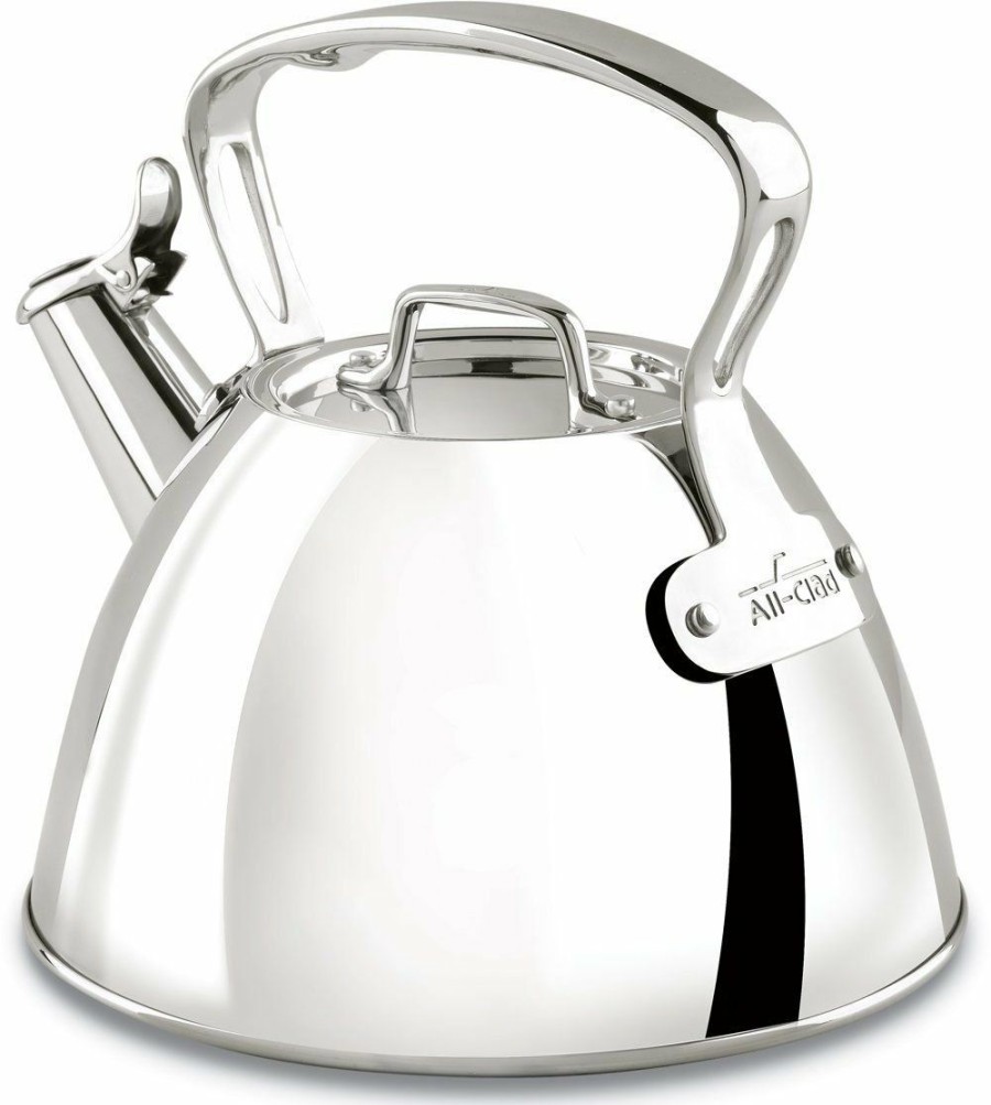 Stovetop Tea Kettles * | All-Clad Stainless Steel Whistling Tea Kettle | 2 Qt.