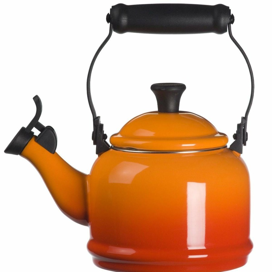 Stovetop Tea Kettles * | Le Creuset 1.25 Qt. Demi Kettle Tea Pot | Flame Orange