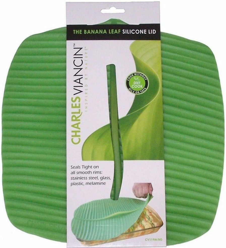 Cookware Lids & Accessories * | Charles Viancin Silicone Banana Leaf Baking Lid Square, 10 X 10