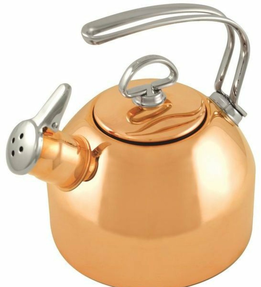 Stovetop Tea Kettles * | Chantal 1.8 Qt. Steel Classic Tea Kettle | Copper