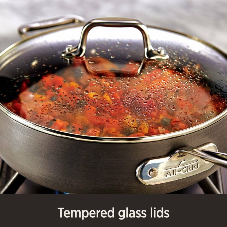 Cookware Lids & Accessories * | All-Clad Clear Tempered Glass Lids | 2-Pack