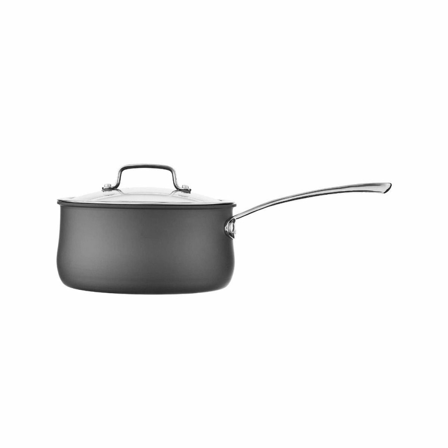 Saucepans & Sauciers * | Cuisinart Contour Hard Anodized Saucepan With Cover | 3 Qt.