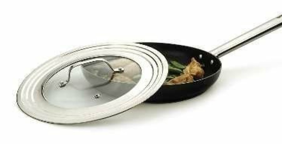 Cookware Lids & Accessories * | Rsvp International Rsvp Endurance Stainless Steel Universal Lid With Glass Insert