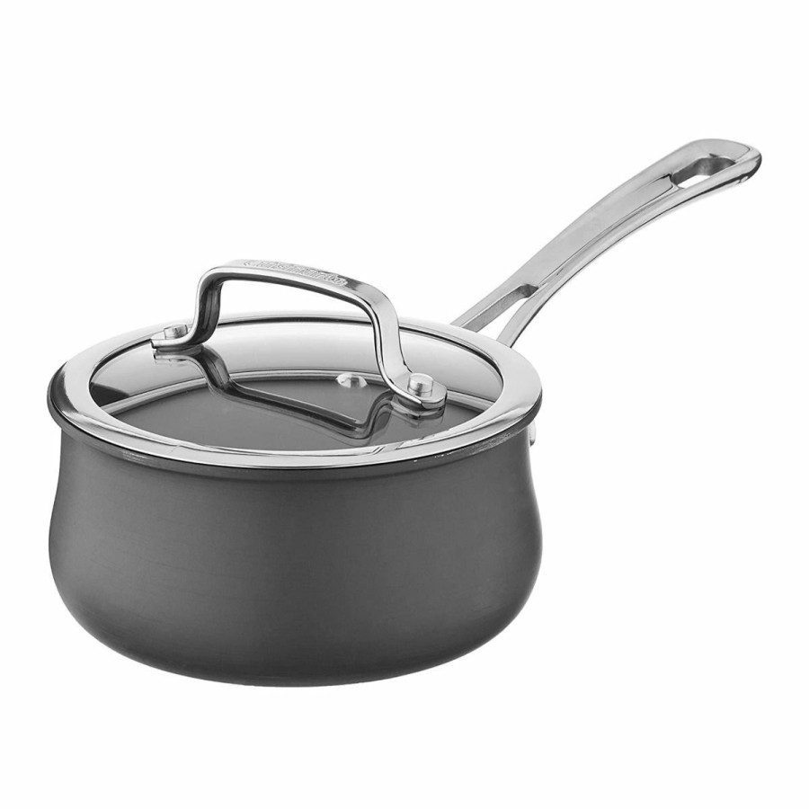 Saucepans & Sauciers * | Cuisinart Contour Hard Anodized Saucepan With Cover | 1 Qt.