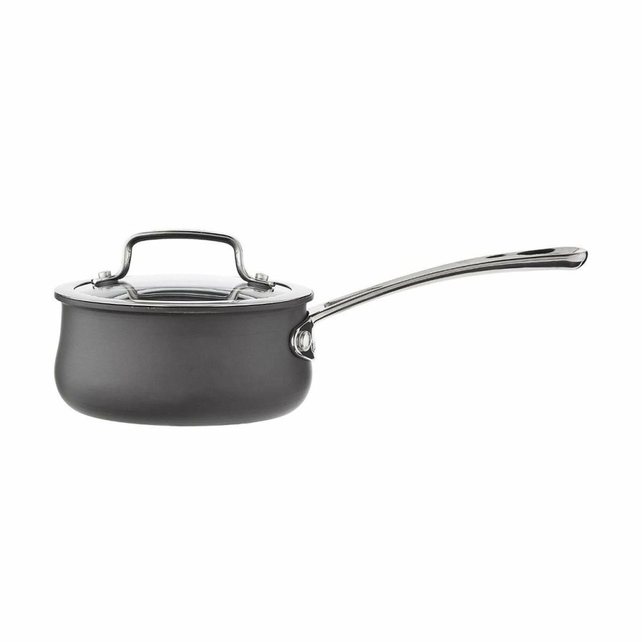 Saucepans & Sauciers * | Cuisinart Contour Hard Anodized Saucepan With Cover | 1 Qt.