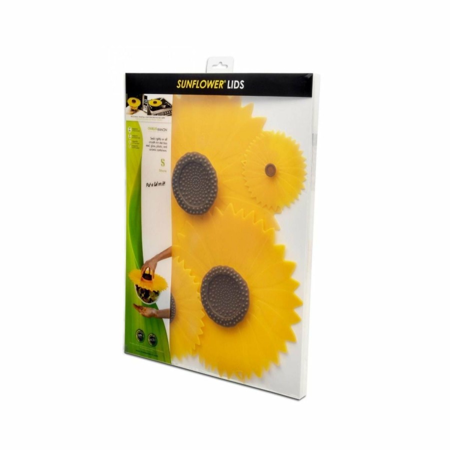 Cookware Lids & Accessories * | Charles Viancin Silicone Lid | Sunflower Gift Set (Set Of 4)