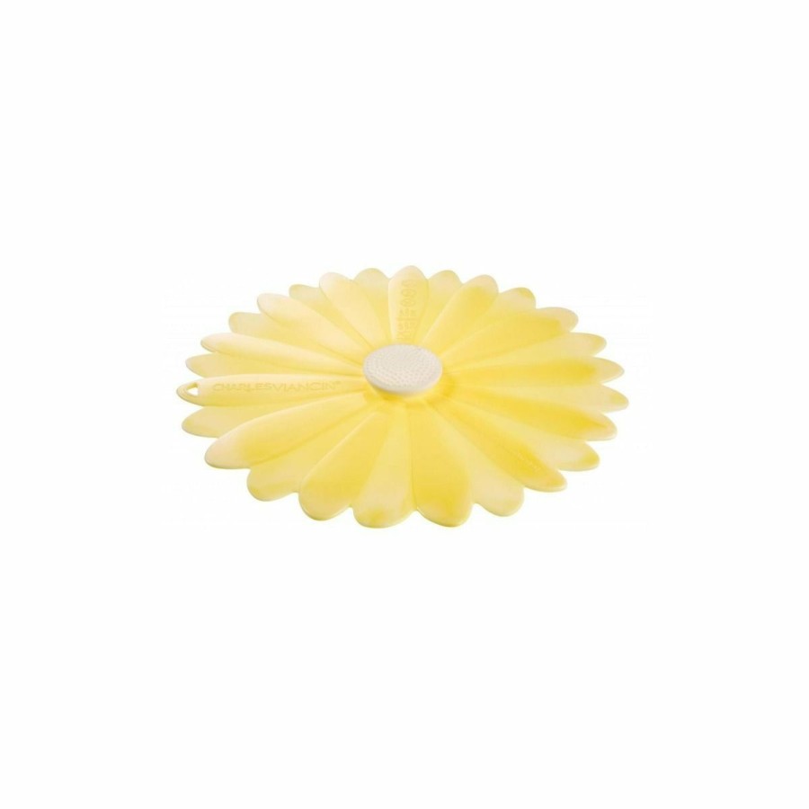 Cookware Lids & Accessories * | Charles Viancin Silicone Lid | 6 Daisy (Yellow With White)