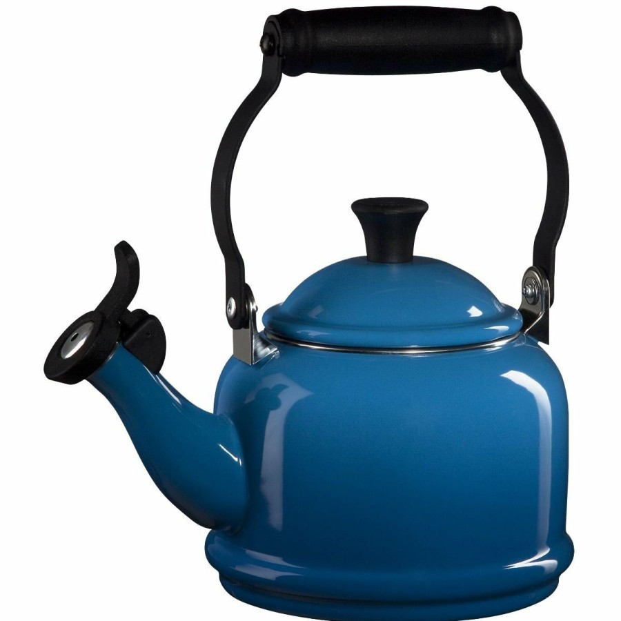 Stovetop Tea Kettles * | Le Creuset 1.25 Qt. Demi Kettle Tea Pot | Marseille Blue