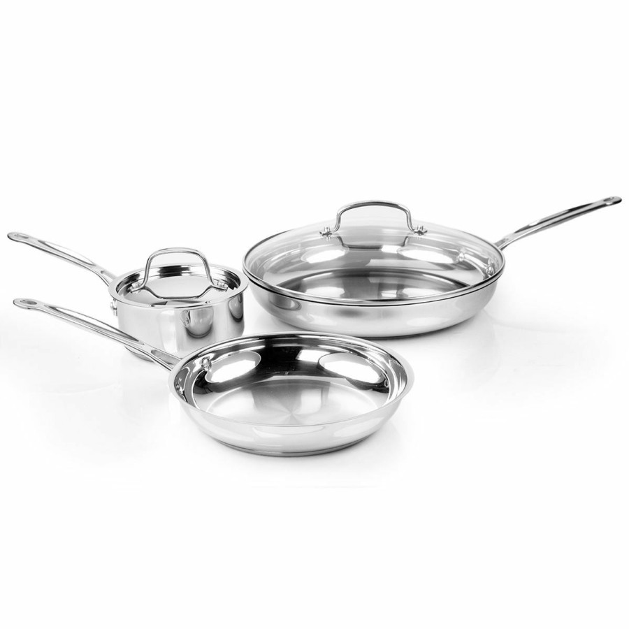 Saucepans & Sauciers * | Cuisinart Chef'S Classic Stainless Steel Cookware Set | 5-Piece