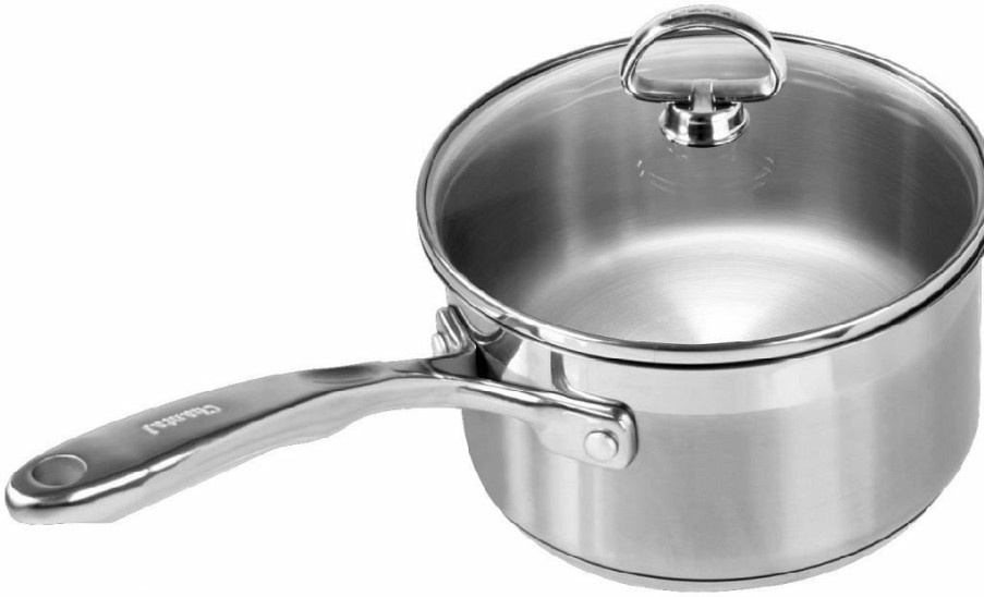 Saucepans & Sauciers * | Chantal 21 Steel Induction Saucepan W/ Glass Lid 2 Quart