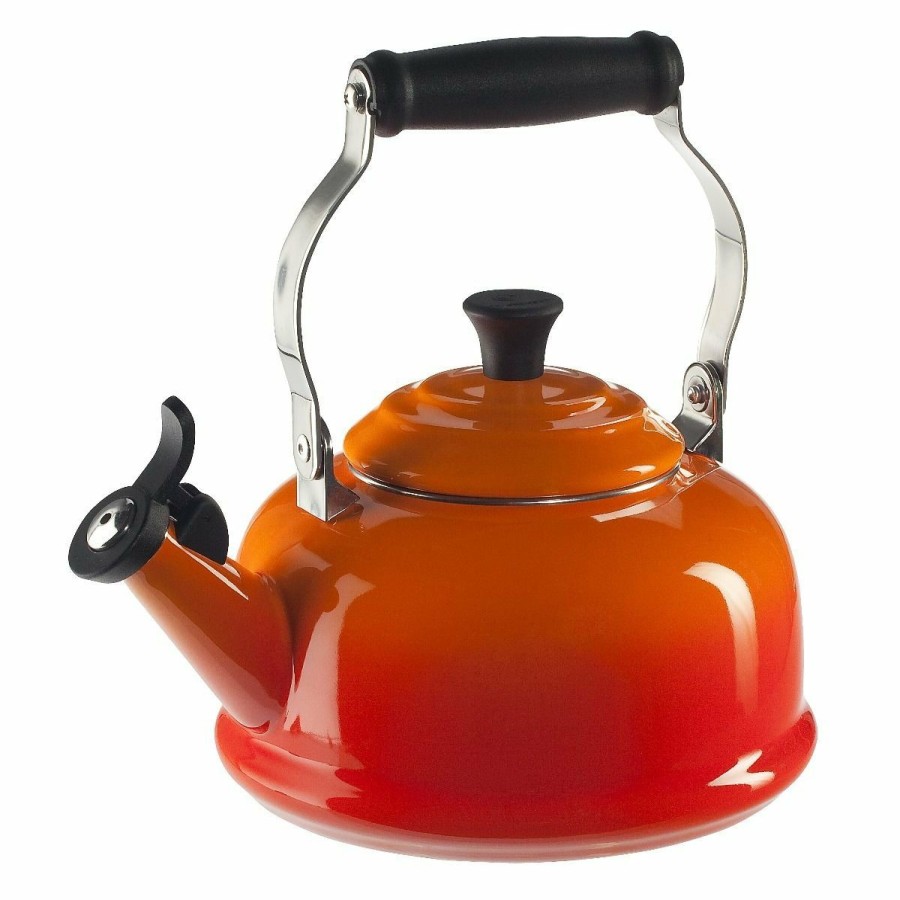 Stovetop Tea Kettles * | Le Creuset 1.7 Qt. Classic Whistling Kettle | Flame Orange