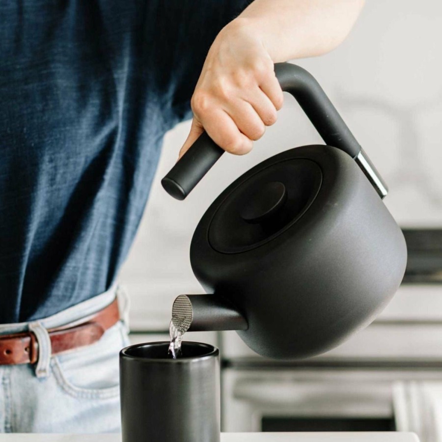 Stovetop Tea Kettles * | Fellow Clyde Stove Top Tea Kettle | Matte Black