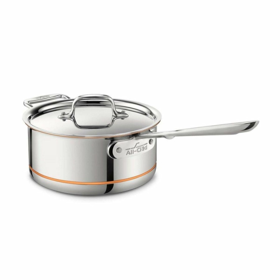 Saucepans & Sauciers * | All-Clad Copper Core Stainless Steel Saucepan | 3 Qt.