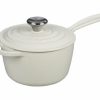 Saucepans & Sauciers * | Le Creuset 1.75 Qt. Signature Enameled Cast Iron Saucepan With Stainless Steel Knob | White