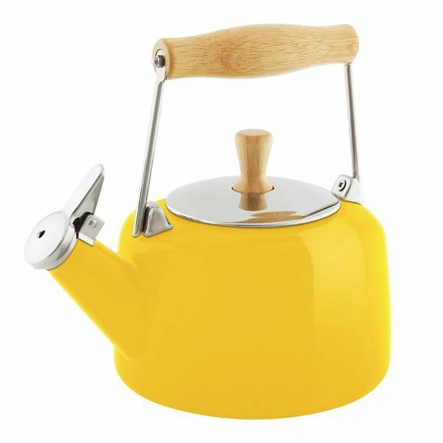 Stovetop Tea Kettles * | Chantal 1.4 Qt. Enamel-On-Steel Sven Collection Tea Kettle | Canary Yellow