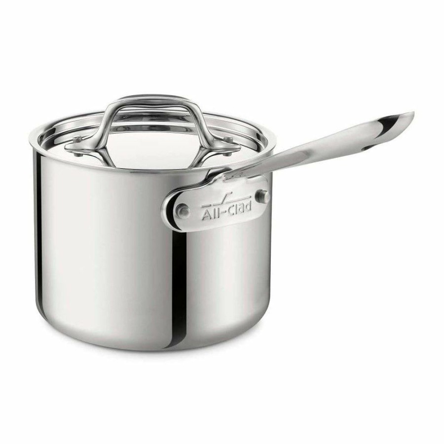 Saucepans & Sauciers * | All-Clad Stainless Steel Saucepan & Lid | 1.5 Qt.