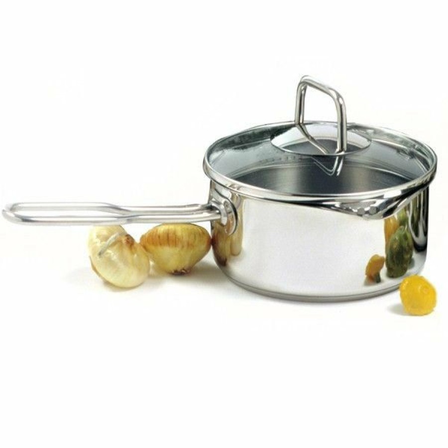 Saucepans & Sauciers * | Norpro Krona S/S Vented Sauce Pan With Straining Lid 1.5Qt