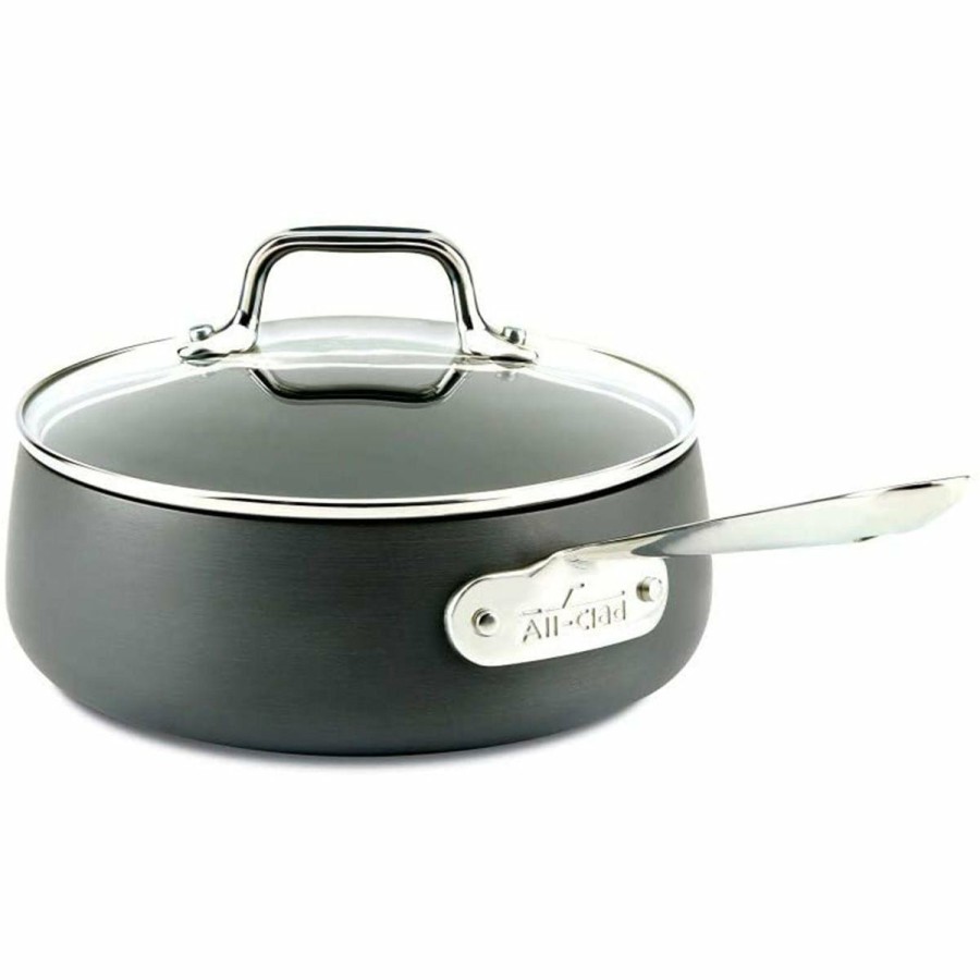 Saucepans & Sauciers * | All-Clad Ha1 Hard Anodized Nonstick Saucepan & Lid | 2.5 Qt.