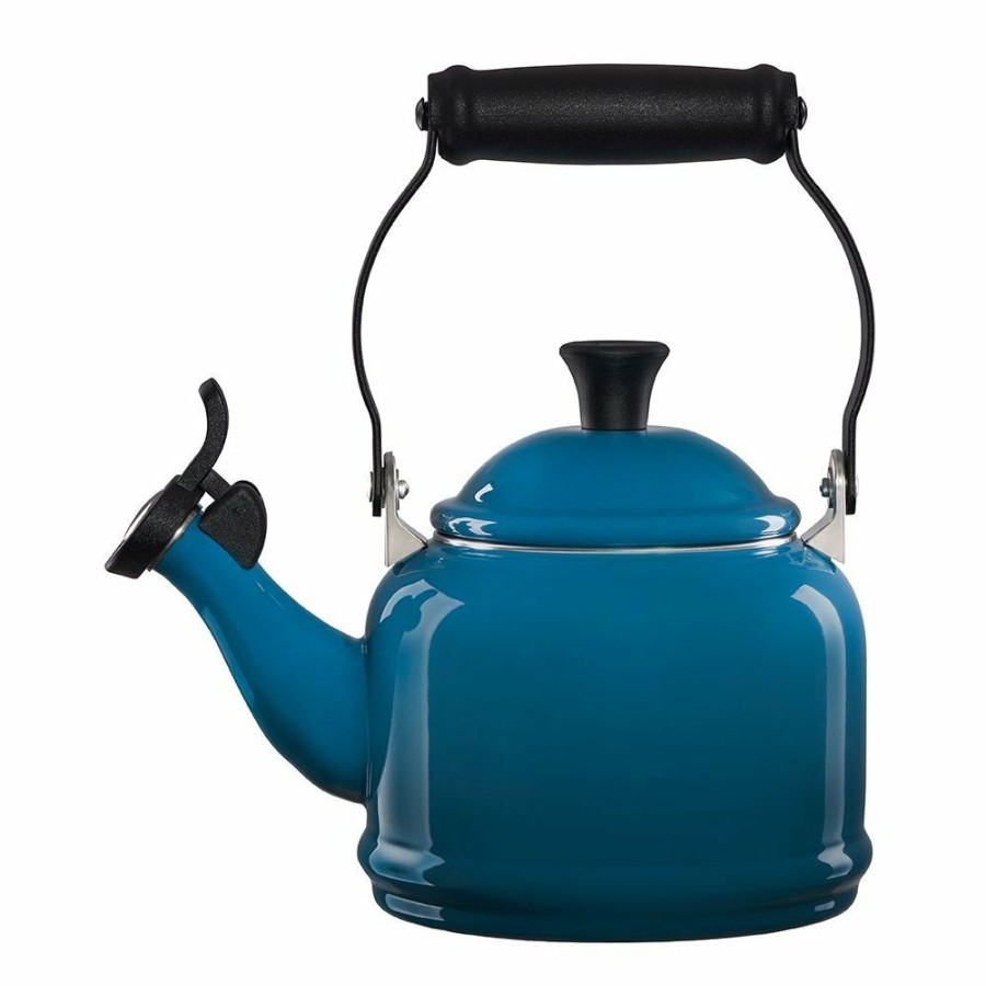 Stovetop Tea Kettles * | Le Creuset 1.25 Qt. Demi Kettle Tea Pot | Deep Teal