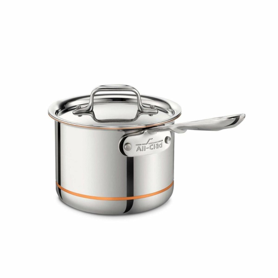 Saucepans & Sauciers * | All-Clad Copper Core Stainless Steel Saucepan | 2 Qt.